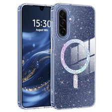 Clear Crystal Glitter Case for Samsung Galaxy A17, Shockproof Sparkly Cover