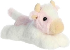 8 Inch Sadie Strawberry Cow Plush Stuffed Animal Soft Farm Toy Cute Collectible
