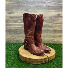 Harley Davidson Women - Size 6M - Copper Zipper Boots Style D83580