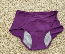 Women’s Brief Menstrual Panties Purple Size M 