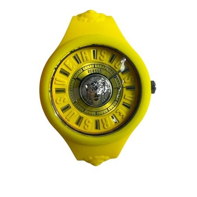 Versus Versace Medusa Yellow Silicone Watch VSPOQ7221 Japan Movement