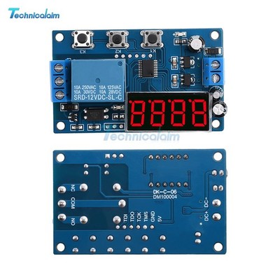 DC12V LED Display Digital Delay Timer Control Switch Relay Module PLC Automation