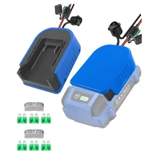 2 Packs For Kobalt 24V Battery Adapter w 30A Fuse Switch 14AWG Wire Power Wheels