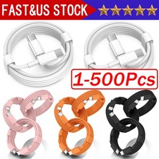 USB-C To Type-C Fast Charging Data SYNC Charger Cable Cor For Samsung 3/6 FT Lot