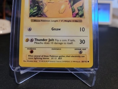 Pikachu Shadowless Yellow Cheeks Base Set 58/102 Pokemon Card | eBay
