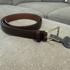 New BRIGHTON Belt Size 32 Brown Leather Smooth Pattern 36108