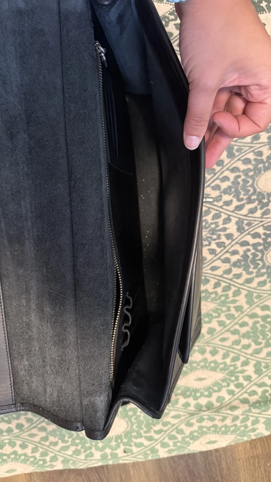 Coach Bleecker Messenger Bag Vintage 90s Leather Crossbody Laptop Bag 15" - Image 2 of 4