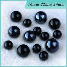 Black Glass Beads Glass Ball Marble Solid Round Sphere Decoration 16mm 22mm 24mm