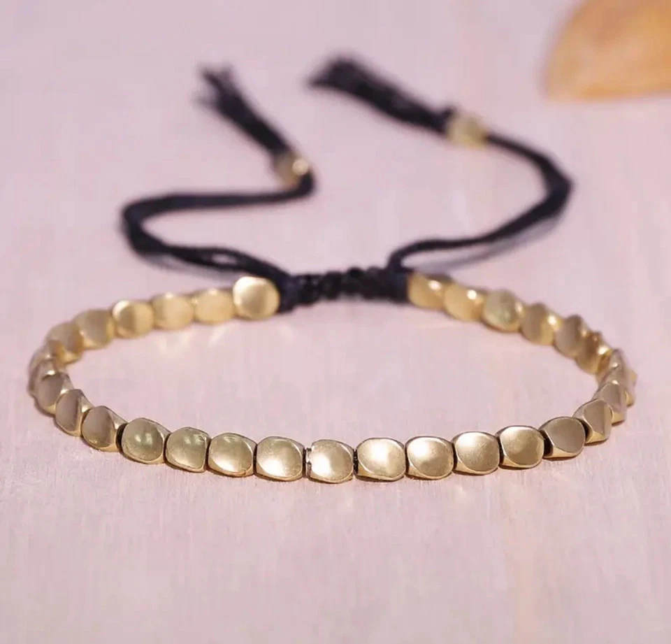 Tibetisches Glücksarmband Buddhistischer Schmuck Kupfer Perlen Armband Glück - Bild 2 von 4