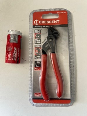 Milwaukee  Dozer Hole Saw 1'' + 4-1/2 in. Mini Straight Jaw Black Oxide Tongue