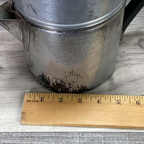 Vintage 1960s Drip-O-Lator Aluminum 6 Cup Stove Top Drip Coffee Pot Made In USA - Picture 11 of 11