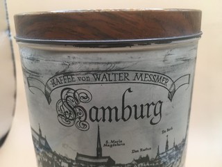 Teedose Kaffeedose Messmer Hamburg vintage nostalgisch ca. 1960er Jahre