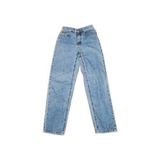 Vintage L.L.Bean USA Made Womens 4x32 High Waist Acid Wash Mom Jeans 90s