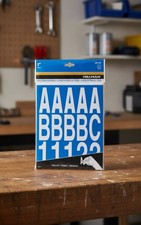Adhesive Vinyl House Numbers Letters Kit, 2-Inch, White