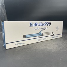 BaByliss PRO NANO TITANIUM EXTENDED-BARREL CURLING IRON 1-1/4  32 mm NEW 