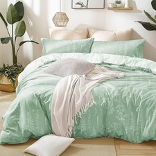 Sage Green Comforter Set Queen - Queen Size Comforter Set, 3 Pieces Cute Flor...
