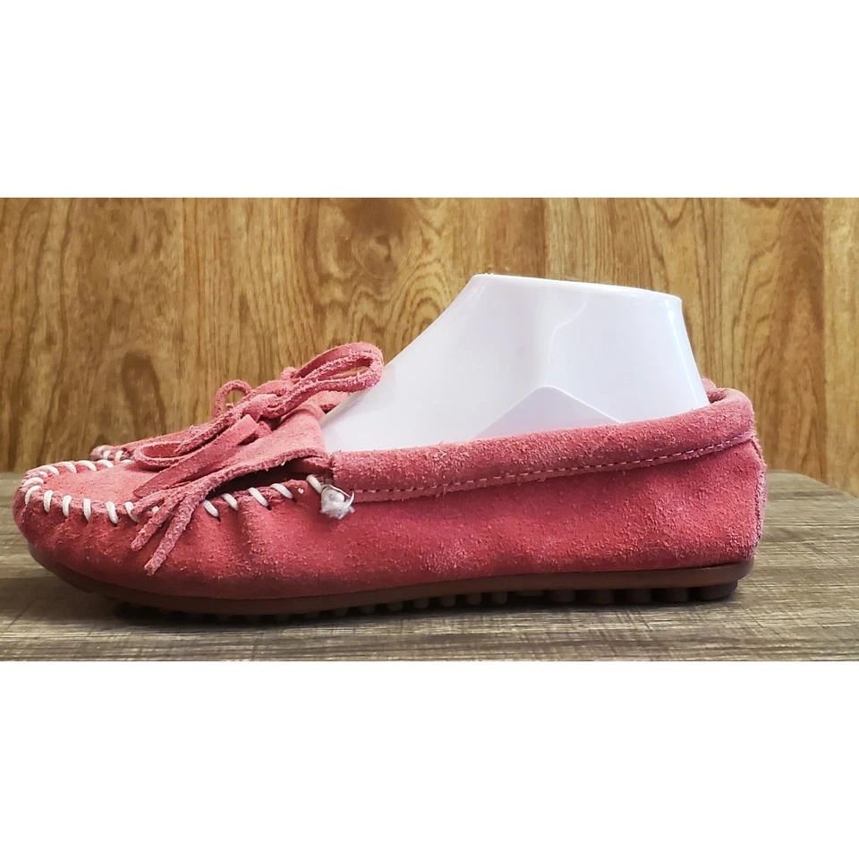 Sapato Mocassim Feminino Minnetonka Kilty Tamanho 7 Rosa - Imagem 3 de 4
