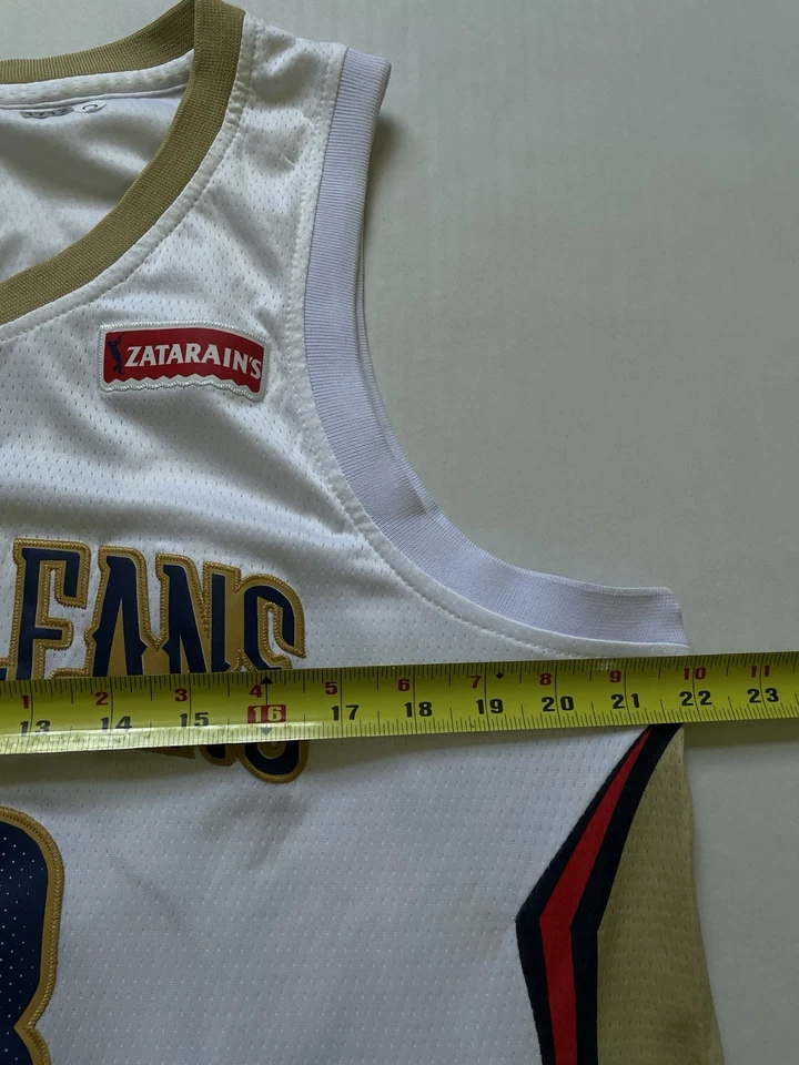 Nike New Orleans Pelicans Swingman Jersey 50 +4 White 23 Davis Sewn Zatarains - Image 4 of 4