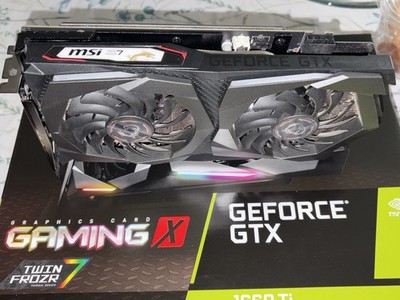 MSI NVIDIA GeForce GAMING X GTX 1660Ti 6GB OC Graphics Card Twin Frozr 7 GPU