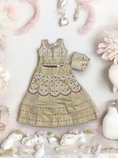 Traditional Girls Lehenga Choli Set, Cultural Wear for Kids,016