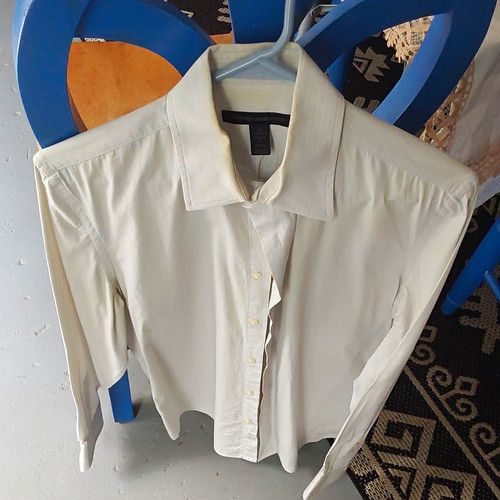 Express Design Studio Modern Fit Stretch Striped Dress Shirt 14-14.5 Small