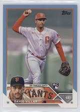2023 Topps Series 1 Father's Day Powder Blue 24/50 David Villar #277 00m5