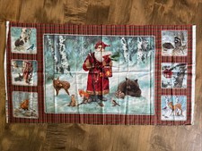 Woodland Santa Fabric Panel By Giordano Studi...