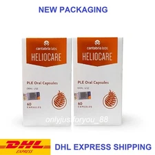 2x Heliocare Oral Sunblock Supplement (60 Caps) Skin Anti-Aging Sun Protection