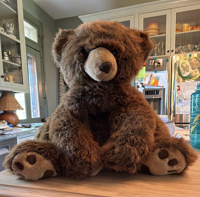 Wishpets 1997 13 in Brown Beige Plush Orville Teddy Bear Stuffed Animal w/ Tag