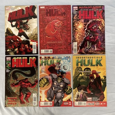 Hulk V3 2012 47 53 54 55 Indestructible Hulk 8 10 Lot Of 6 Vf-Nm Mayan Rule