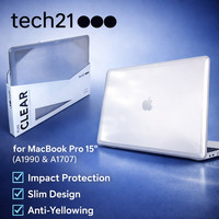 Tech21 MacBook PRO 15-inch Case (2016-2019) A1990/A1707 Laptop Hard Shell Cover