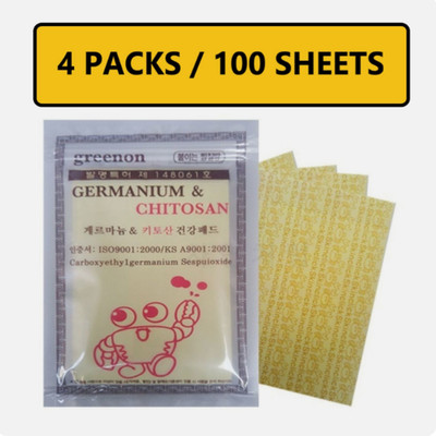 [4 PACKS] Germanium & Chitosan Pad Korean Pain Relief Hot Patch Health Pads