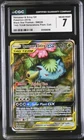 2019 Venusaur & Snivy Gx SM229 Tag Team Generations Prem. Coll. CGC 7 Near Mint