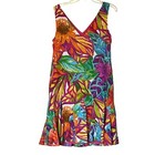 Lauren Ralph Lauren Floral Print Sleeveless Casual Dress Colorful Size 10