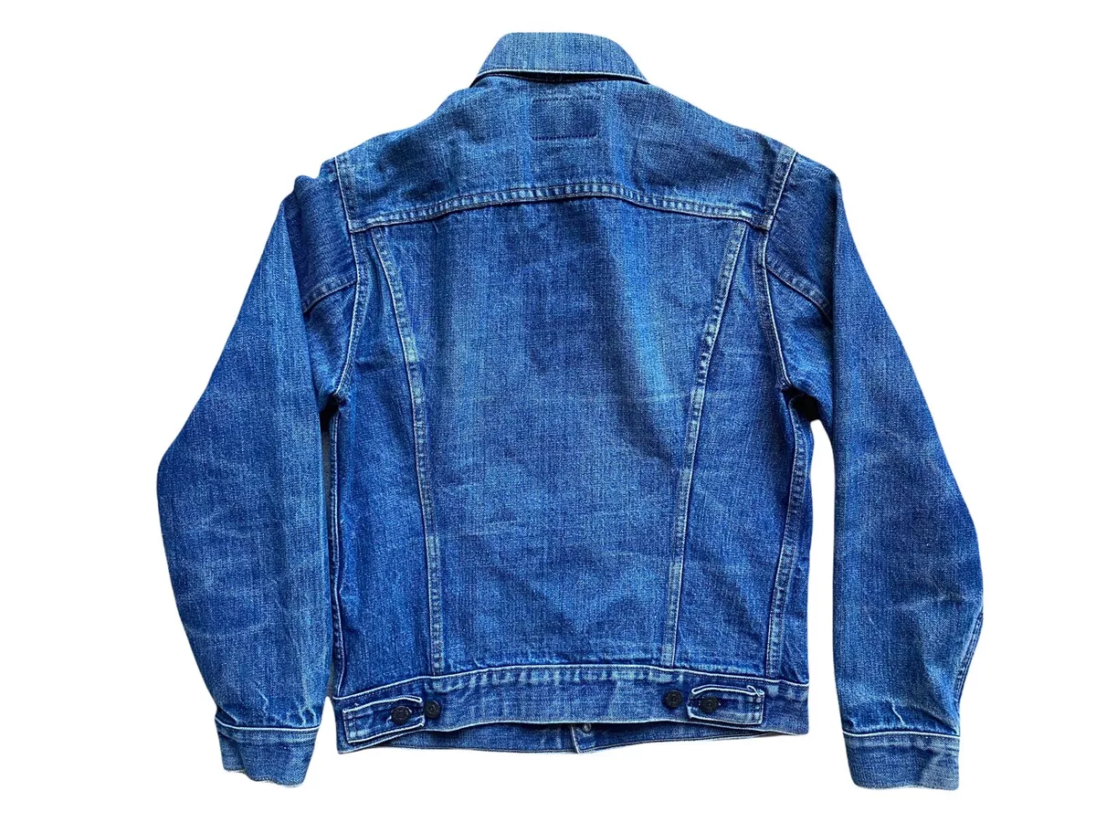 Vtg 1960s Levis Denim Jacket Mens Size Small 38 USA Trucker 70505
