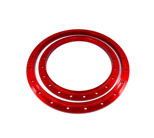 KEBEILEE CNC Alu Inner Outer beadlock ring for Proline Badlands MX43 wheel Red - Picture 2 of 3