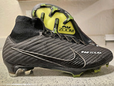 Nike Zoom Mercurial Superfly 9 Elite FG Cleats Black Grey Mens Sz 5.5 / Womens 7