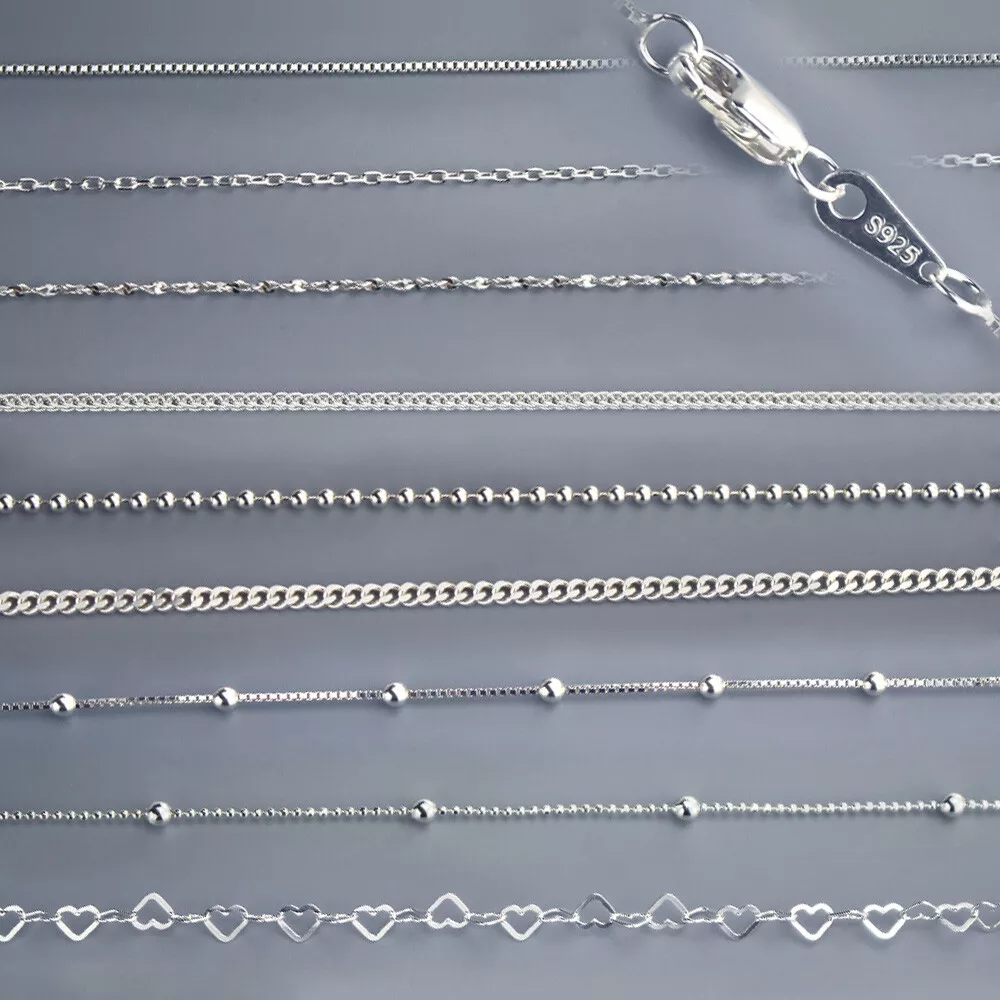 Ladies sterling online silver chain