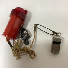 Colvin-Slocum Vintage Hunting Safety Light And Whistle Fishing Collectible As Is