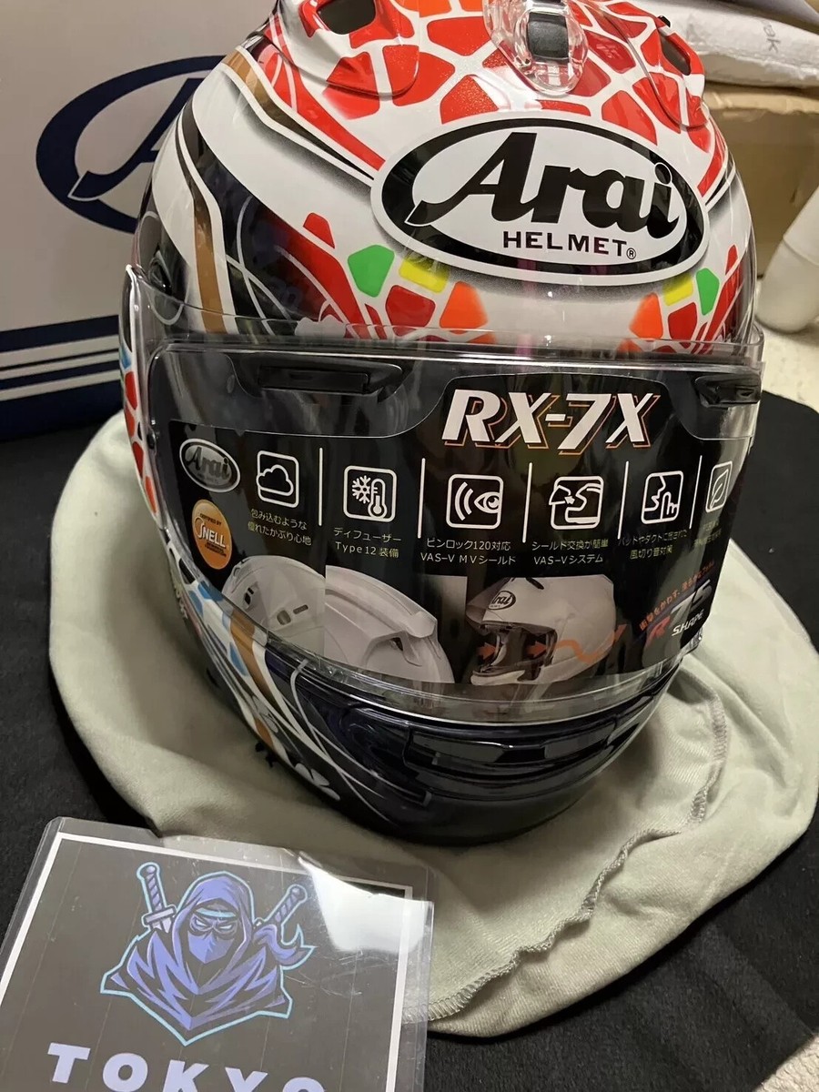 セキュリティ・セーフティ Arai RX-7X NAKAGAMI GP2 Arai RX-7X NAKAGAMI GP2 Corsair-X RX-7V SNELL Full face