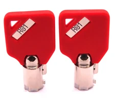 R01 Milwaukee Husky Steel Glide Tool Box Replacement Keys With RED Caps