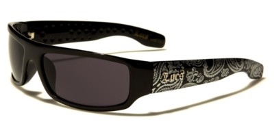 HARDCORE LOCS BANDANA MUSTER HERREN DESIGNER SONNENBRILLE NEU - LOC9003 SILBER