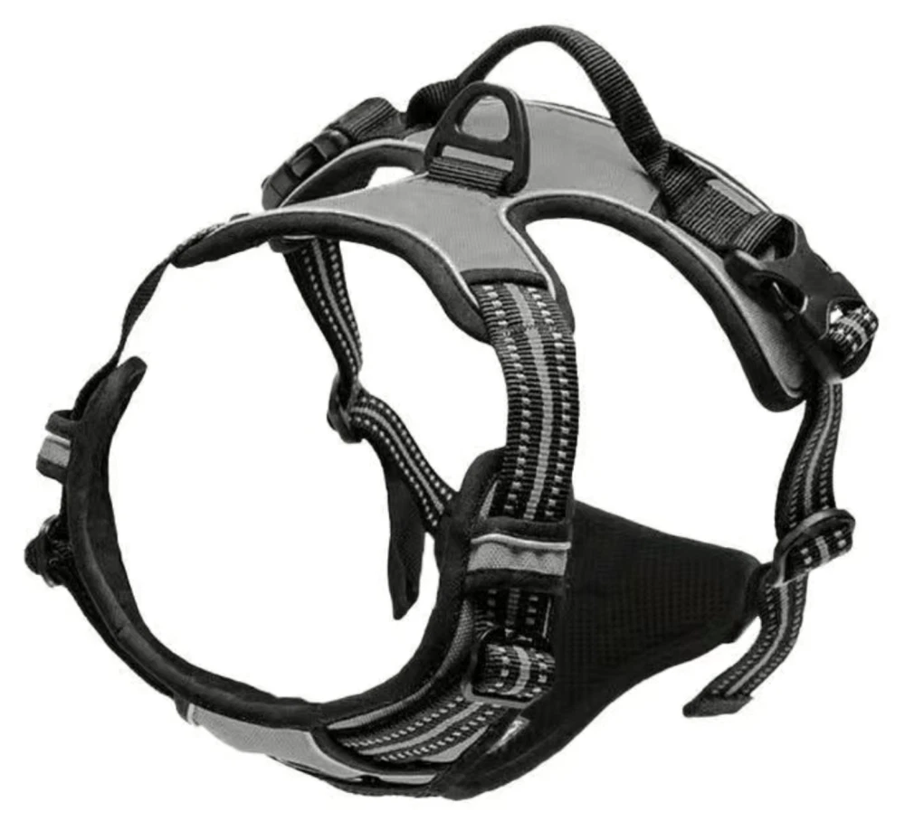 Dog Harness & Training Leash No Pull Control Adjustable Large Handle Heavy Duty
