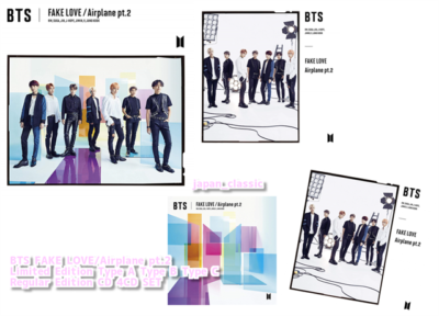 BTS FAKE LOVE/Airplane pt.2 Limited Edition Type A & B & C