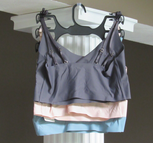 Lucky Brand 3 LAZER LOUNGE BRA'S Adjustable Straps Removable Pads Size L NWT $84 - Picture 2 of 2
