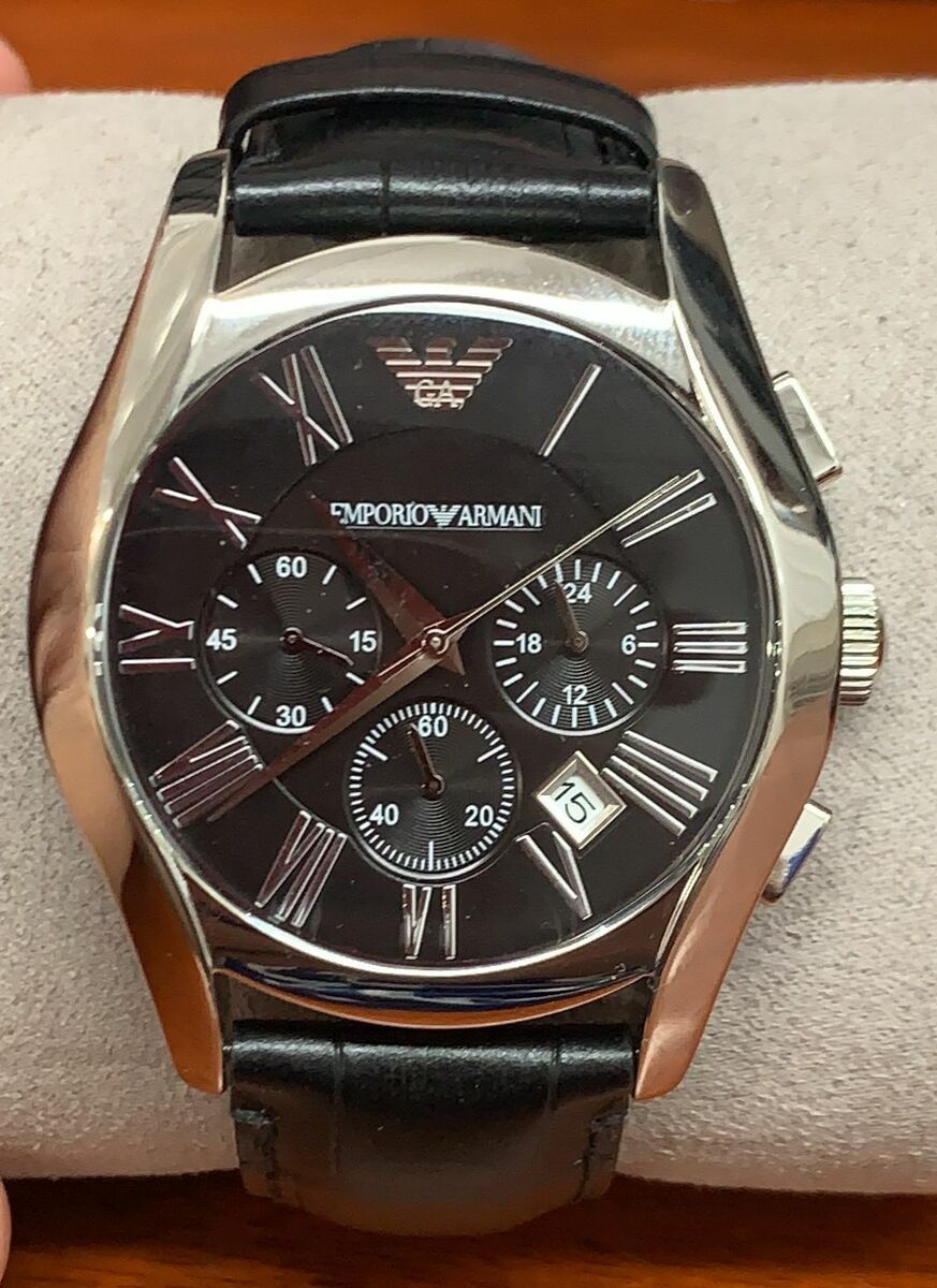 Emporio Armani AR1633 Classic Black Dial Leather Strap Emporio Armani AR1633 Classic Black Dial Leather Strap