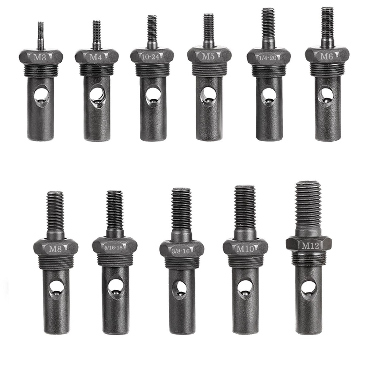 WETOLS 11Pcs Rivet Nut Tool Replacement Mandrels of WE882/WE889
