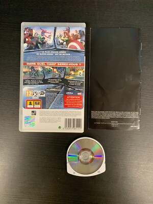 Jeu PSP Marvel Ultimate Alliance 2 (La Grande Alliance) - Version PAL Complète (boîtier, Notice) - Bon état - Jeu D'action/aventure