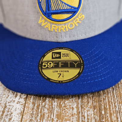 Golden State Warriors New Era Hat Cap Low Crown Grey Blue  display picture 2