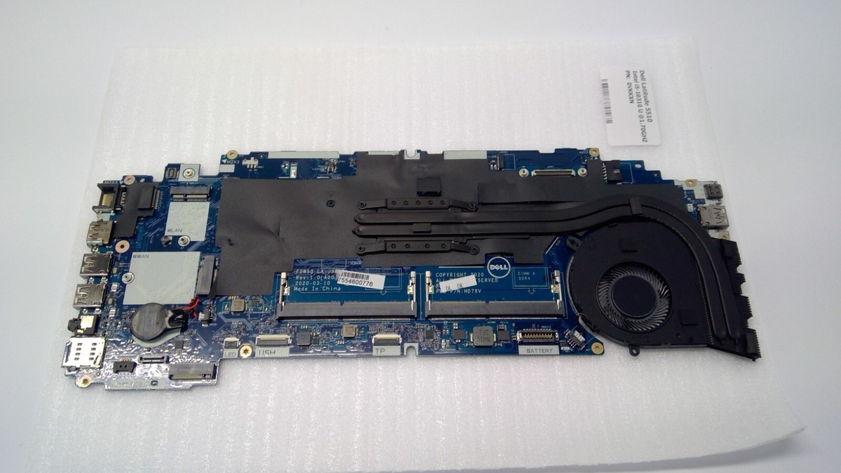 Dell Latitude 5510 Core i5-10310U 1.7GHz Motherboard - LA-J381P